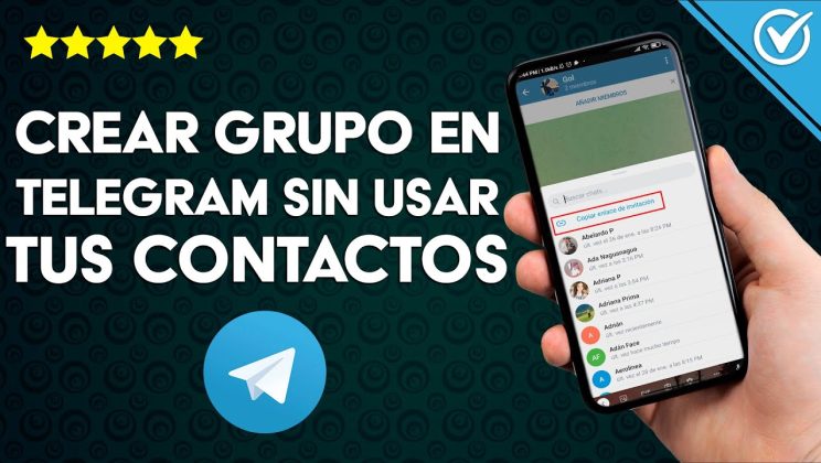 Cómo crear un grupo en Telegram sin contactos