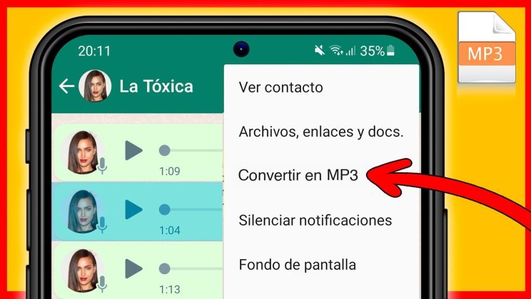 Cómo hacer un audio de Whatsapp a mp3
